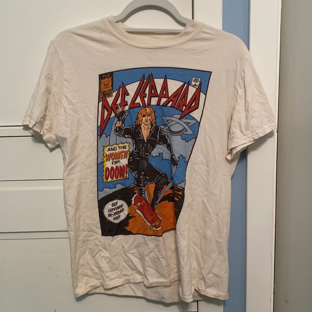 Def Leppard Vintage Comic Tshirt